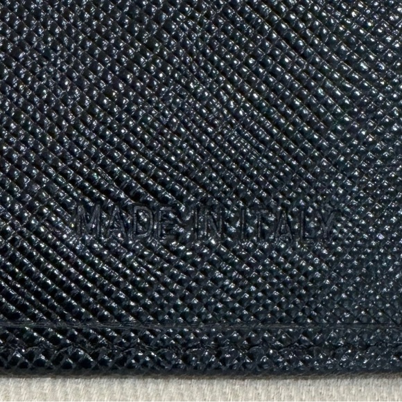 PRADA Triangle Nylon Saffiano leather bi-fold wallet. - Picture 7 of 10